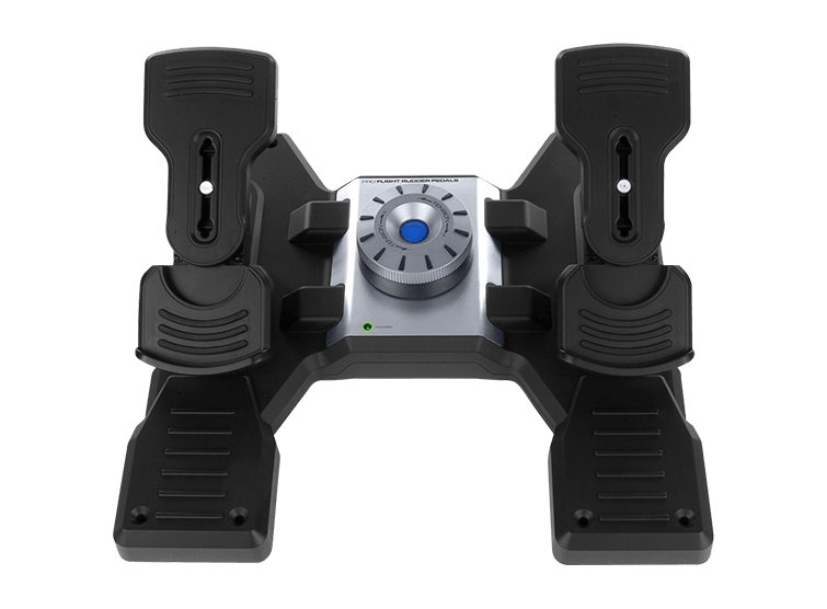 Logitech G Flight Sim Rudder Pedals, цвет: Чёрный
