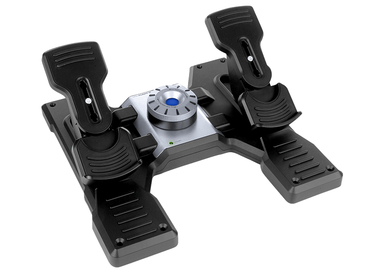 Logitech G Flight Sim Rudder Pedals, цвет: Чёрный — фото 2