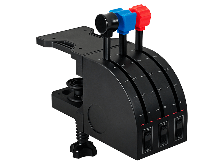 Logitech G Flight Sim Throttle Quadrant, цвет: Чёрный — фото 1