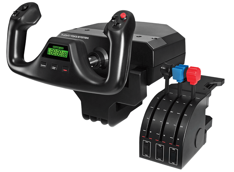 Logitech G Flight Yoke System Yoke and Throttle Quadrant, цвет: Чёрный