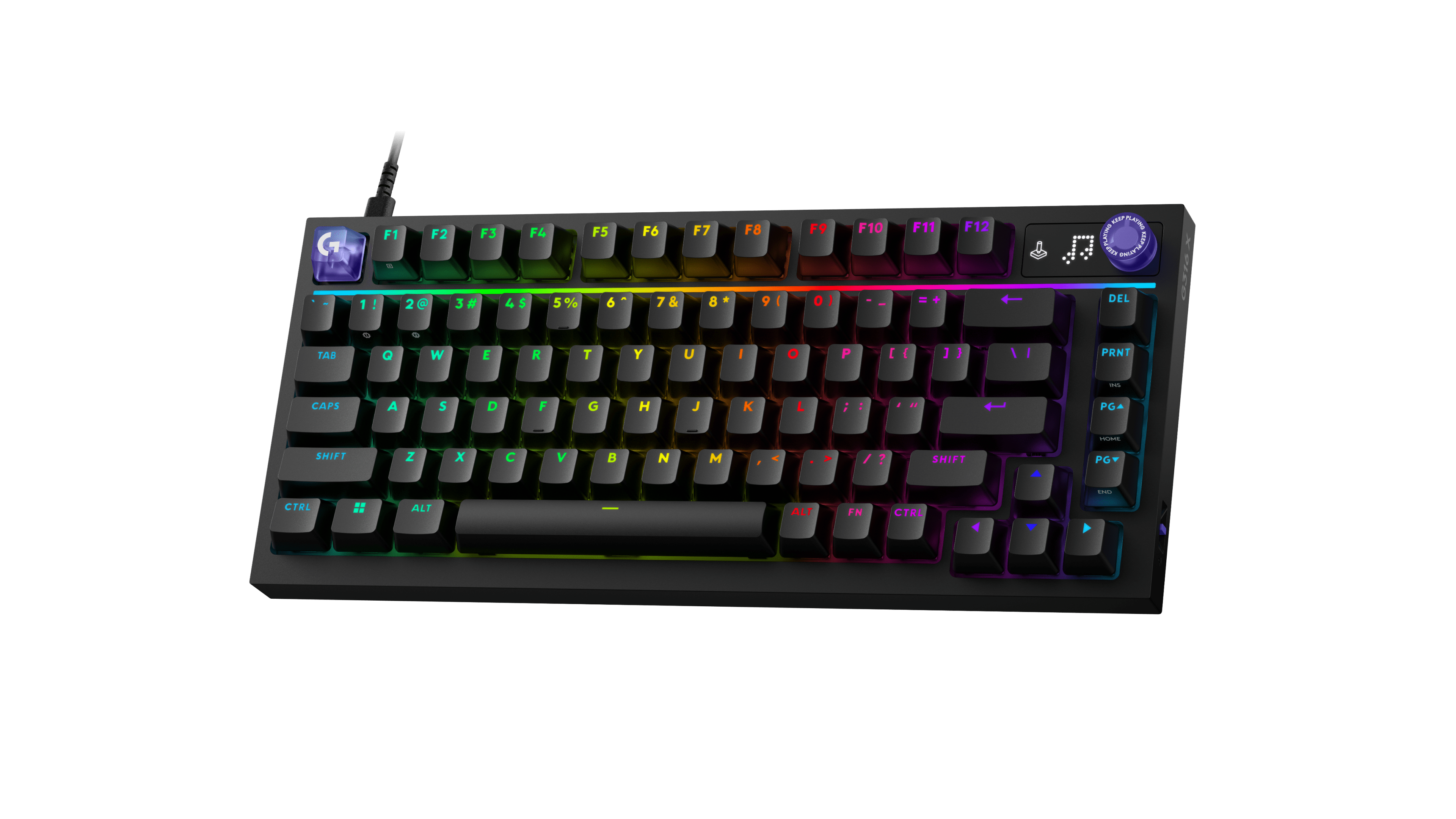 Logitech G G316 X 75 75% Wired Gaming Keyboard, цвет: Чёрный, вариант 1 — фото 3
