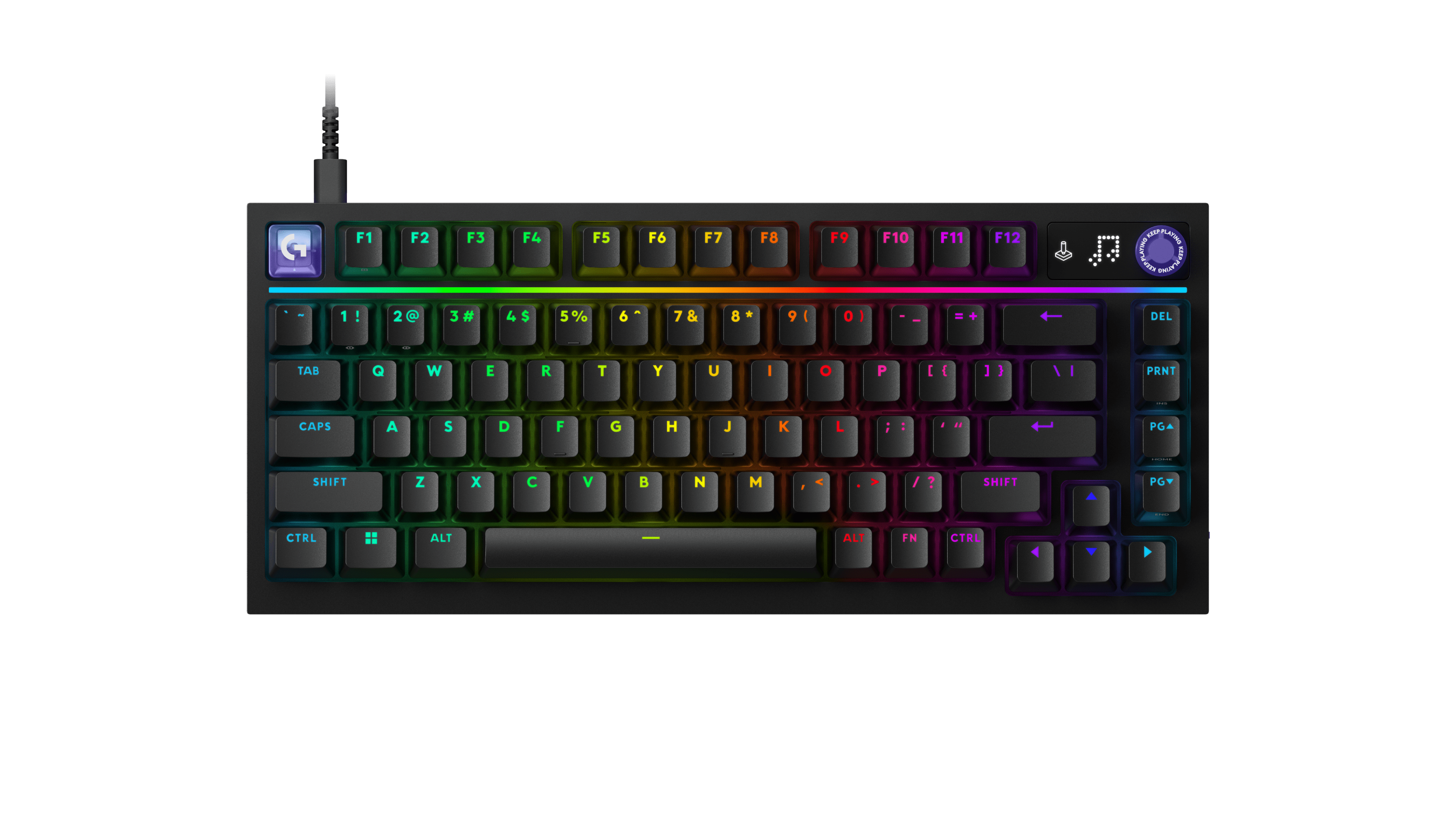 Logitech G G316 X 75 75% Wired Gaming Keyboard, цвет: Чёрный