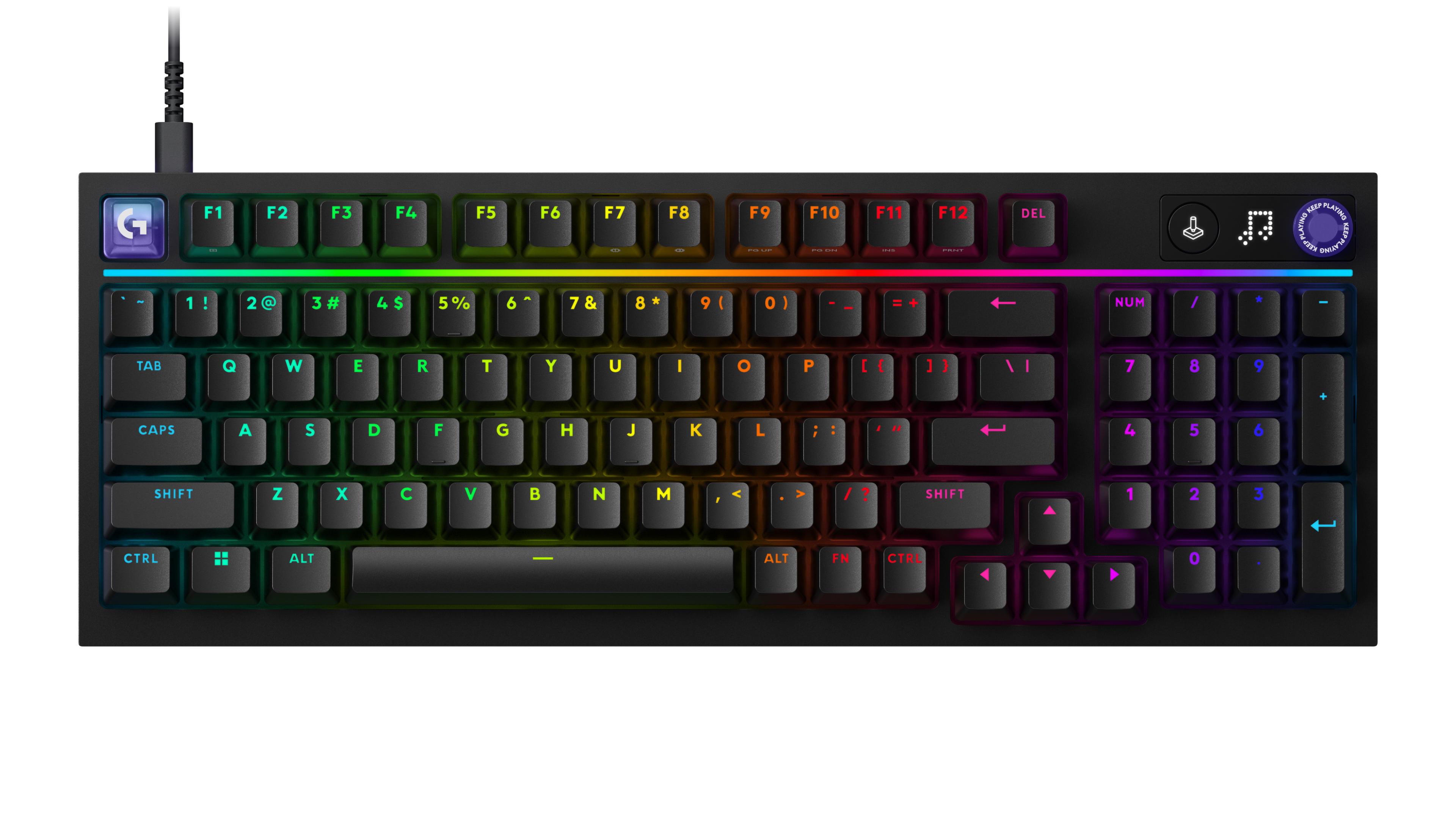 Logitech G G316 X 98 98% Wired Gaming Keyboard, цвет: Чёрный