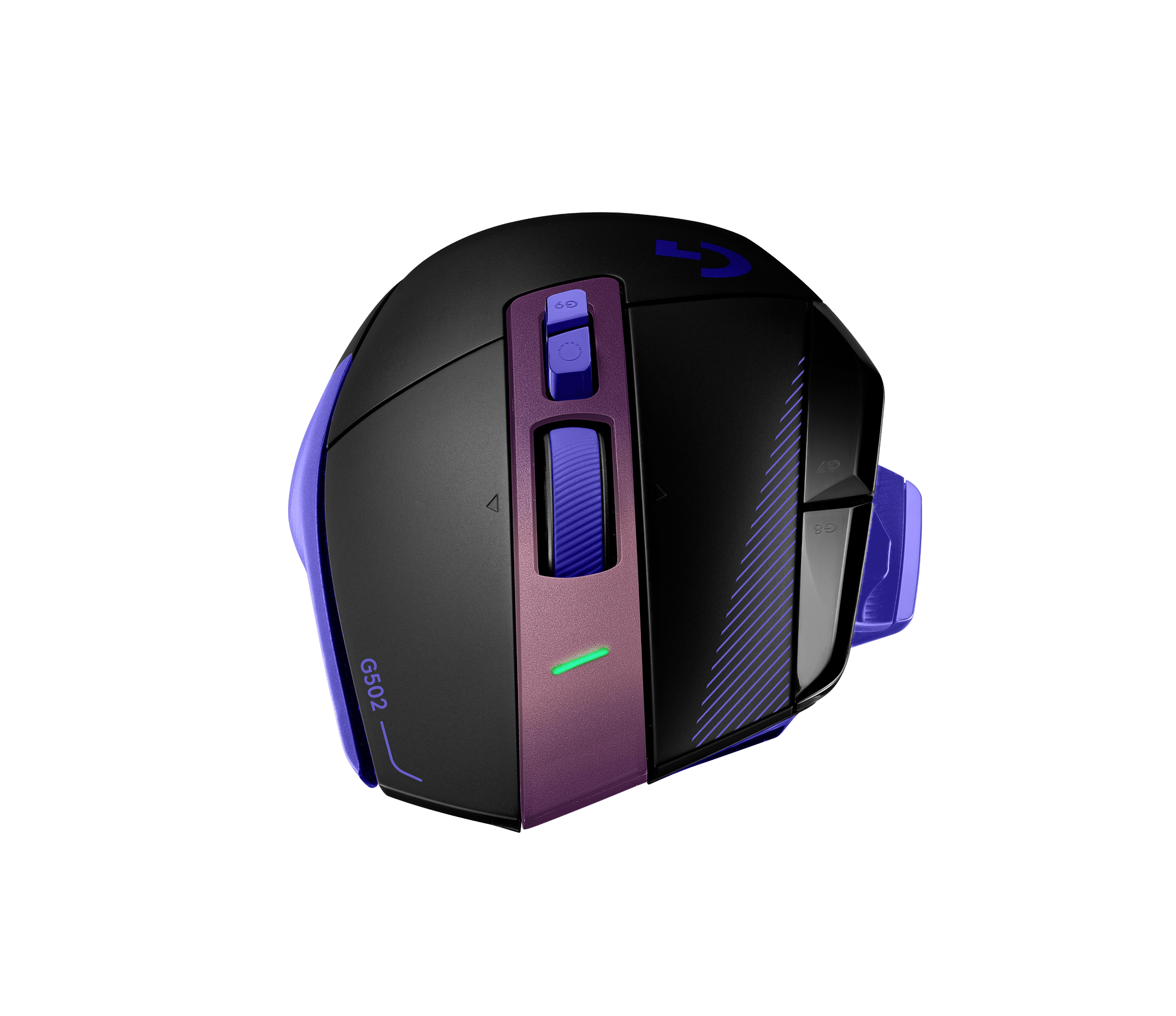Logitech G G502 X Plus Wireless Gaming Mouse, цвет: Чёрный / Фиолетовый — фото 6