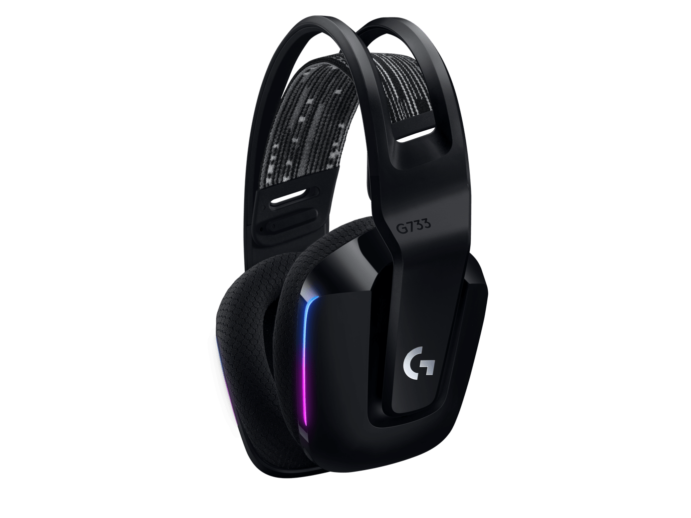 Logitech G G733 Lightspeed Wireless Gaming Headset with Lightsync Rgb, цвет: Чёрный — фото 2