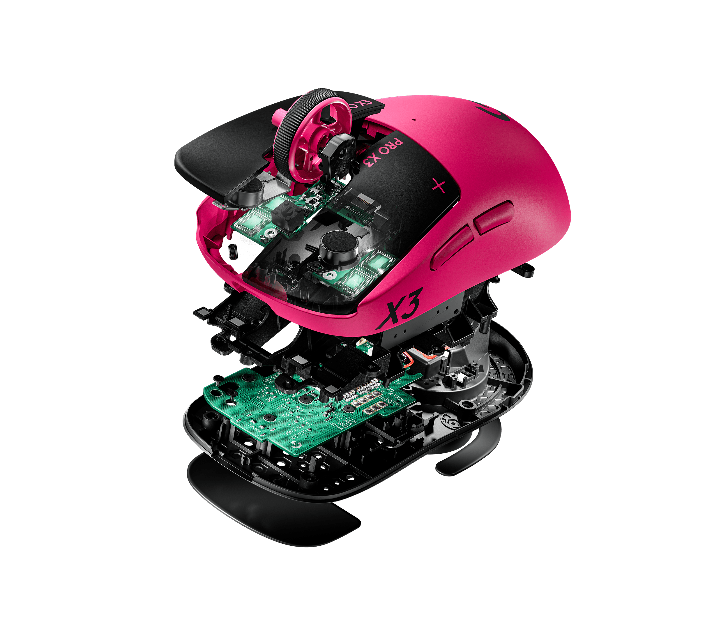Logitech G PRO X3 Superstrike Lightspeed Wireless Gaming Mouse, цвет: Пурпурный — фото 3