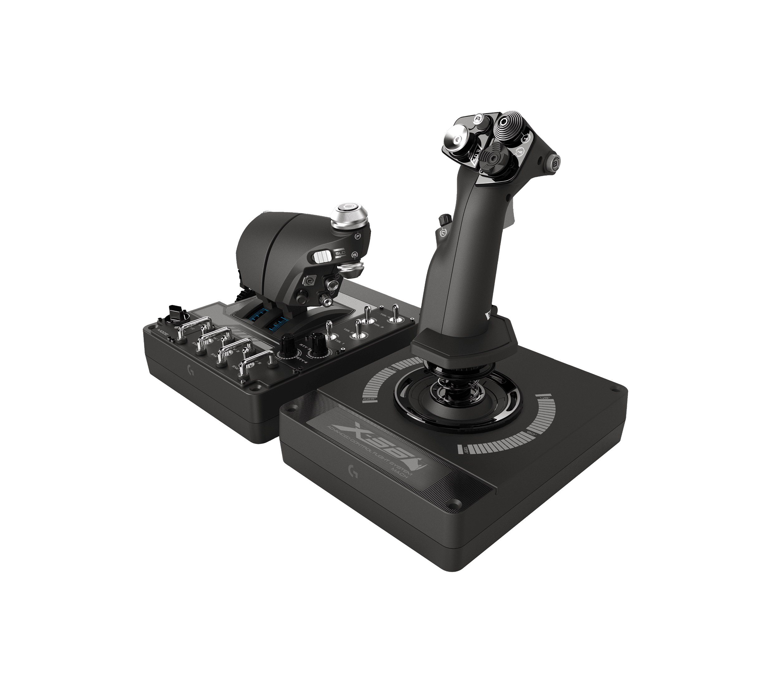 Logitech G X56 H.O.T.A.S. Advanced Hotas, Rgb, dual throttle, цвет: Чёрный — фото 2