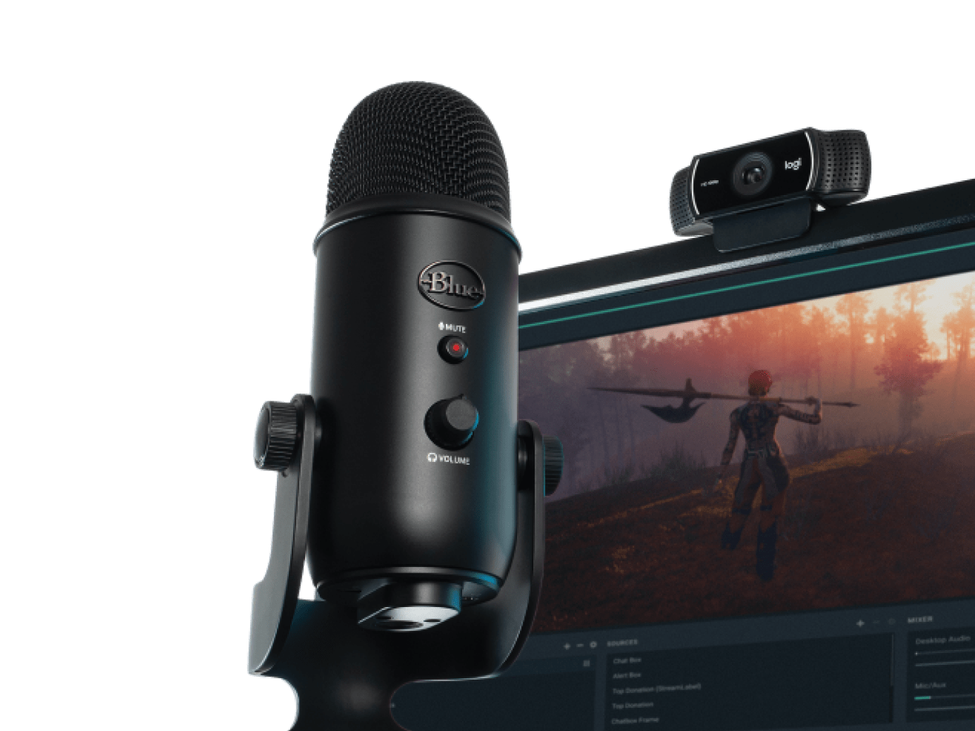 Logitech G Yeti + C922 Pro Streamer Pack, цвет: Чёрный — фото 6