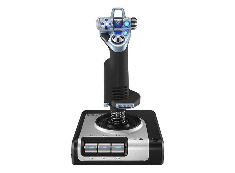 Logitech G X52 Flight and Space Simulator Throttle & Stick