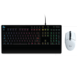Logitech G G213 Keyboard + G305 LIGHTSPEED Gaming Mouse - White UK English (Qwerty)