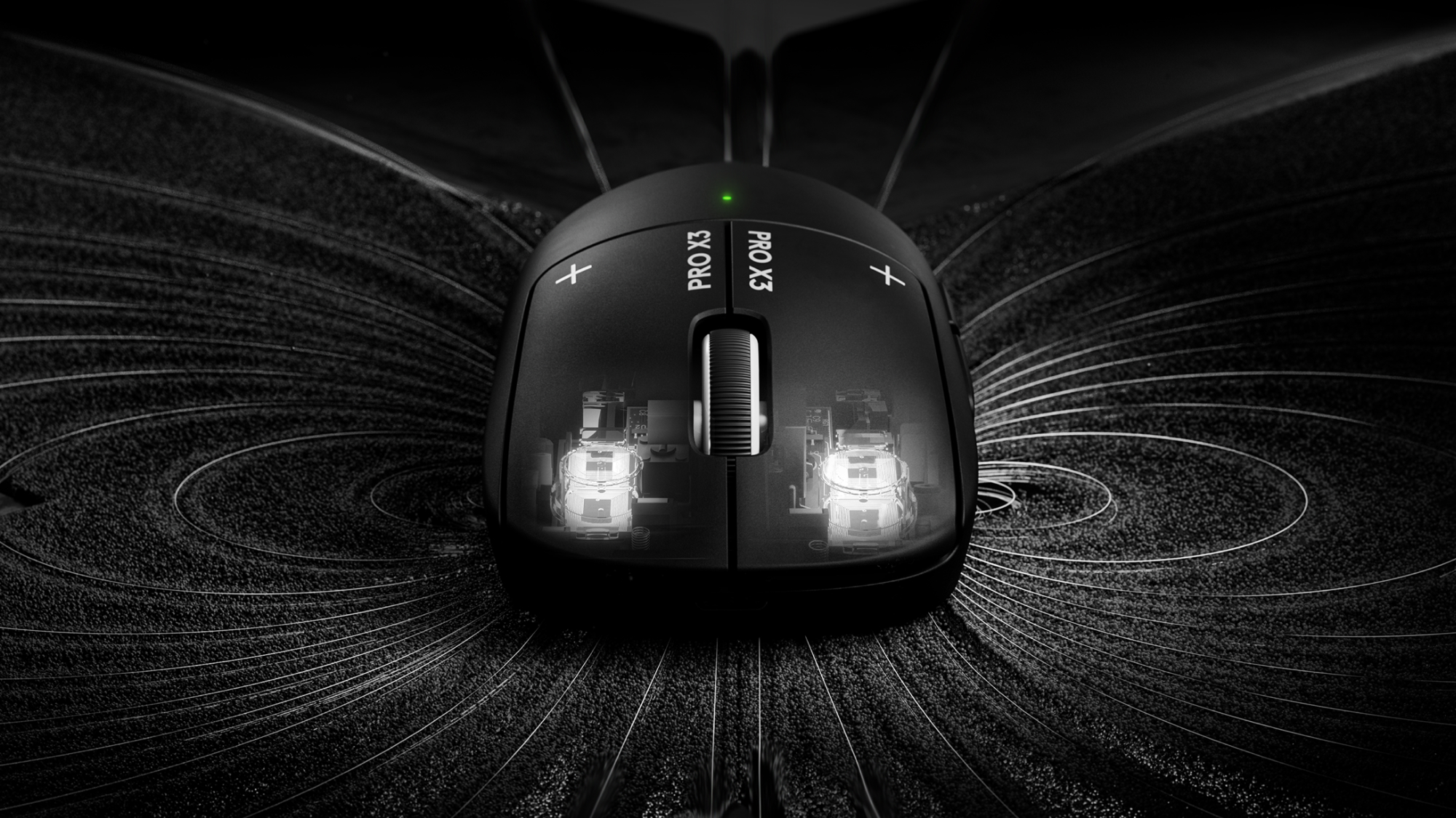 PRO X3 SUPERSTRIKE Midnight Black front view