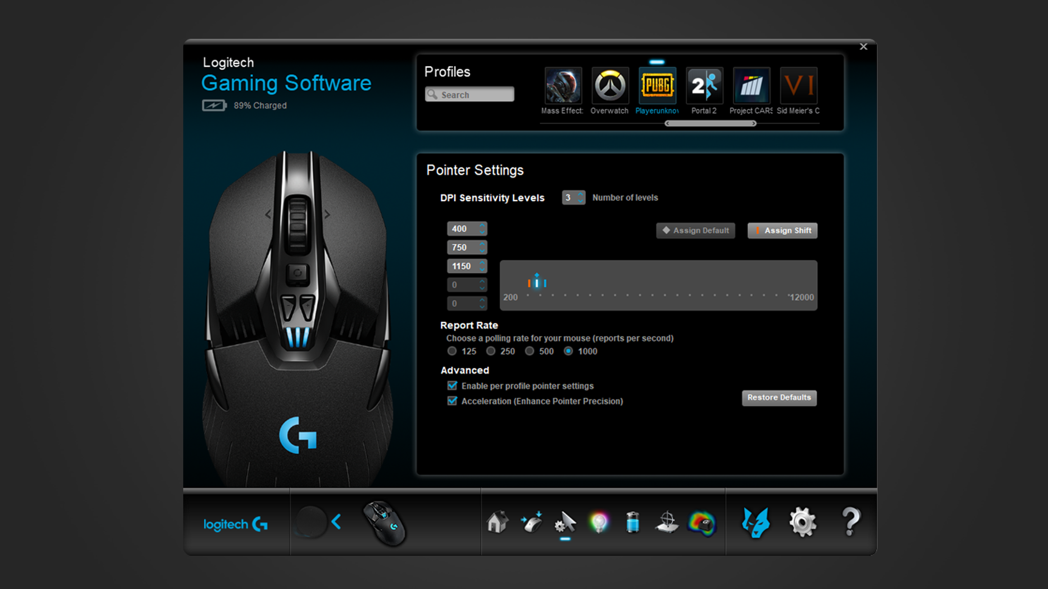 G903 LIGHTSPEED Wireless Gaming Mouse