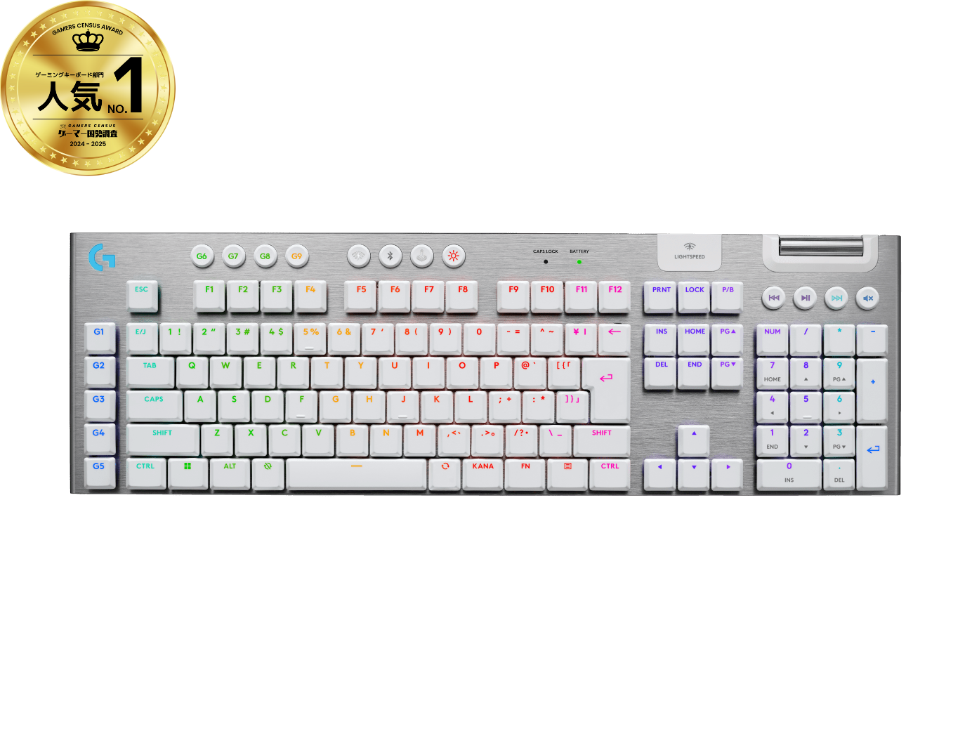 Logicool G915 X TKL メカニカルキーボード G915 X TKLワイヤレスRGBゲーミングキーボード｜ロジクールG