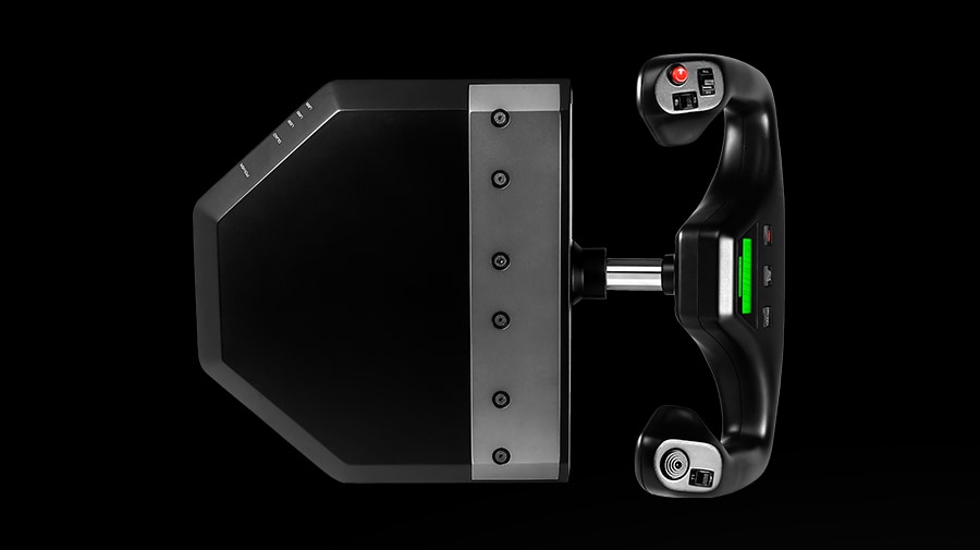 professional simulation yoke top view