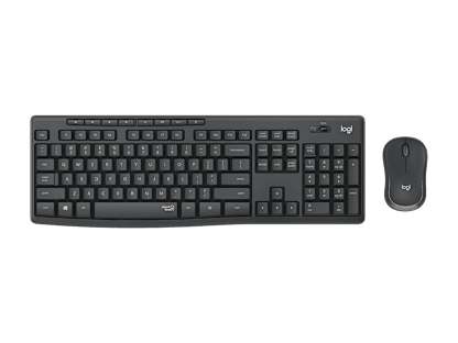 MK295 Silent Wireless Combo - Graphite - Ελληνικά (QWERTY)