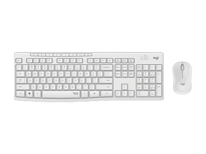 MK295 Silent Wireless Combo - Off-white - English US (QWERTY)