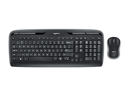 MK320 Wireless Keyboard and Mouse Combo - Black - English US (QWERTY)