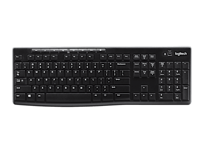 K270 Wireless Keyboard - Black - English International (QWERTY)