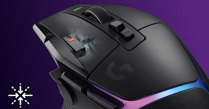 Logitech G502 X PLUS LIGHTFORCE Hybrid Switches