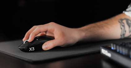 Logitech G PRO X3 SUPERSTRIKE 電競滑鼠遊戲操作
