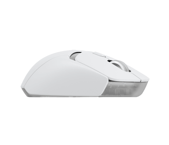 Logitech g309 lightspeed | hero 25k 25. 600 dpi | lightforce bluetooth | bela brezžična gaming miška 3 Logitech g309 lightspeed bela optična gaming miška desni stranski pogled