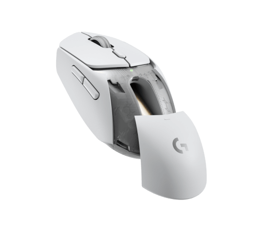 Logitech g309 lightspeed | hero 25k 25. 600 dpi | lightforce bluetooth | bela brezžična gaming miška 4 Logitech g309 lightspeed bela miška z odprtim prostorom za baterijo aa