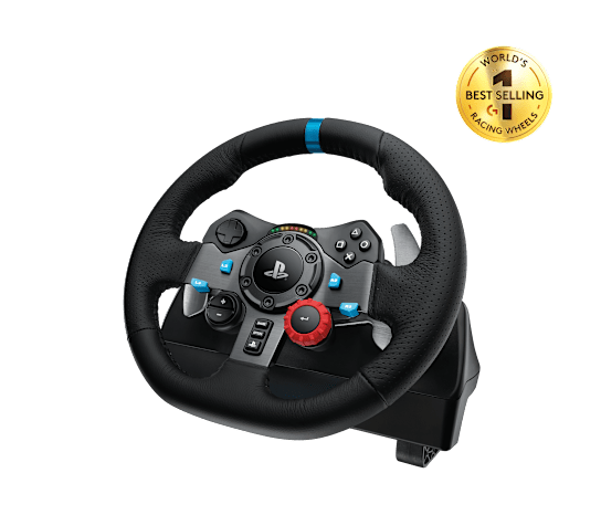 Logitech g29 driving force volan za ps5 ps4 in pc sprednji pogled