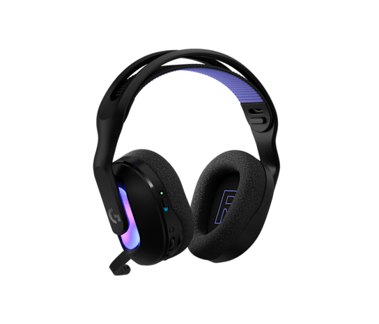 Logitech g522 lightspeed črne brezžične slušalke – zadnji levi pogled