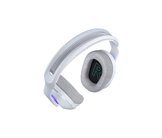 Logitech g522 lightspeed bele brezžične slušalke zgornji pogled