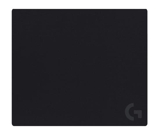 Logitech g640 large cloth gaming mouse pad zgornji pogled črna podloga za miško