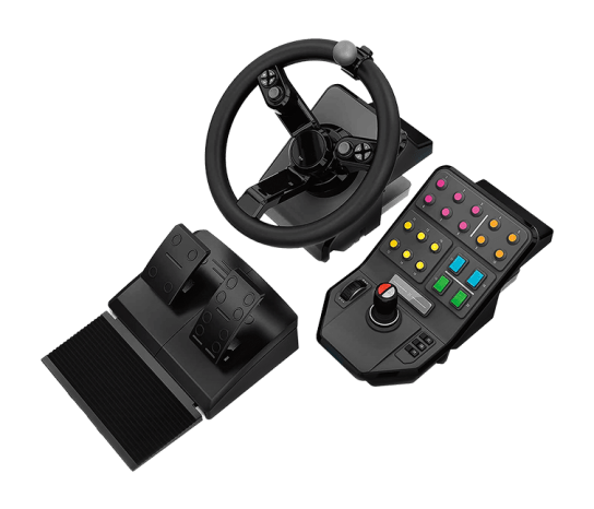 Logitech g saitek farm simulator heavy equipment bundle | volan pedala in stranska konzola | usb pc | simulator kmetovanja 1 Logitech g saitek farm simulator heavy equipment bundle volan pedala in stranska konzola