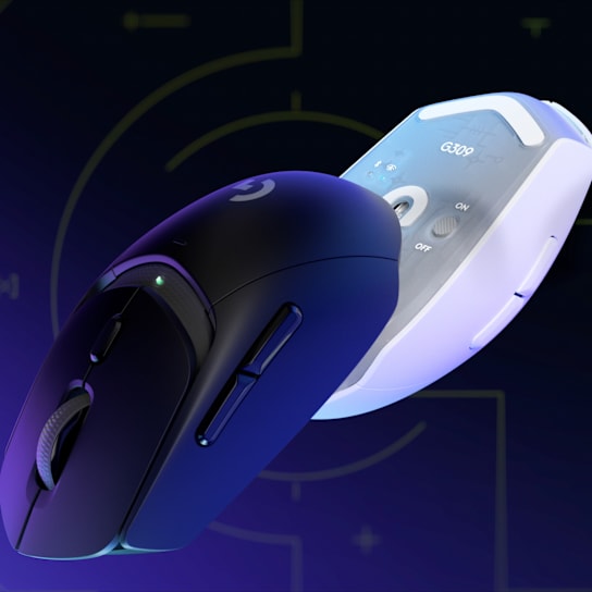 Logitech g309 lightspeed črna miška s senzorjem hero 25k in sistemom powerplay