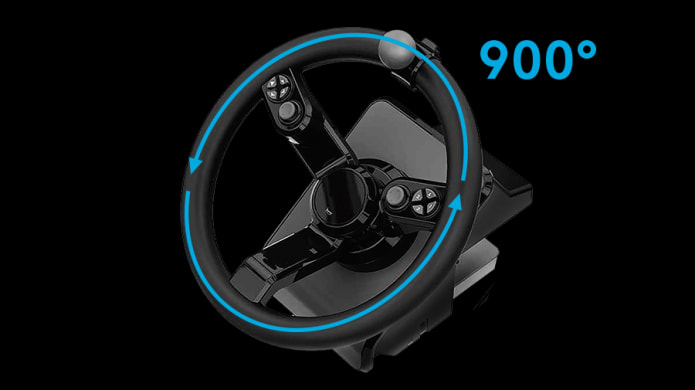 Heavy Equipment Bundle Simulation Wheel, Pedals and Side Panel Control Deck