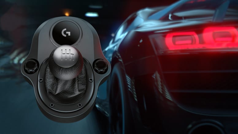 Palanca Logitech Driving Force Shifter para simulación de carreras