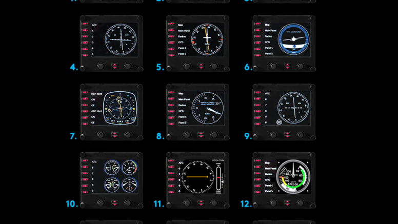 Logitech G Flight Simulator Aircraft Instrument Panel