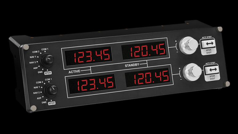 【arisu】FLIGHT RADIO PANEL Logitech G Flight Simulator Cockpit Radio Panel